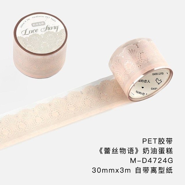 Washi Tape Lace Pattern Self-Adhesive Tape-JournalTale