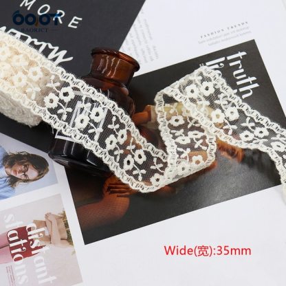 1Yards  Mesh Embroidered Lace Ribbon Materials-JournalTale