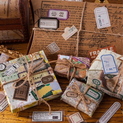 55mm*2m Vintage Letters Writable Tapes-JournalTale