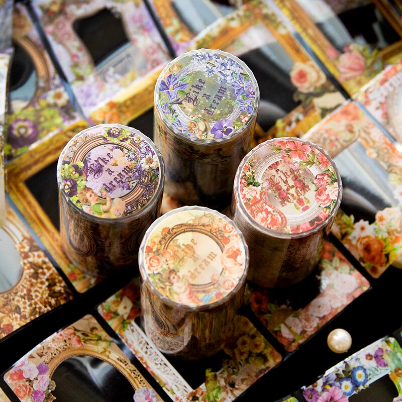 1Roll Tape 2M PET tape painting mirror frame retro Tape-JournalTale