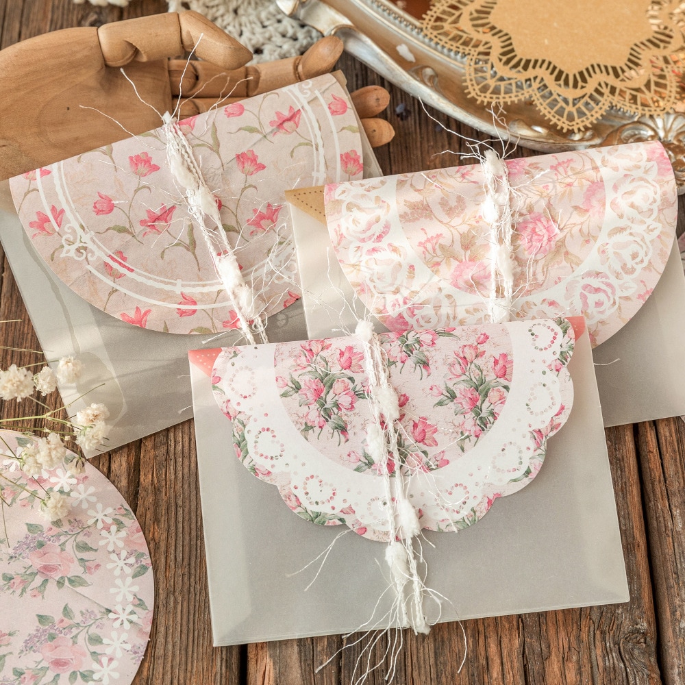 30pcs/pack Lace Materials White Kraft Paper-JournalTale