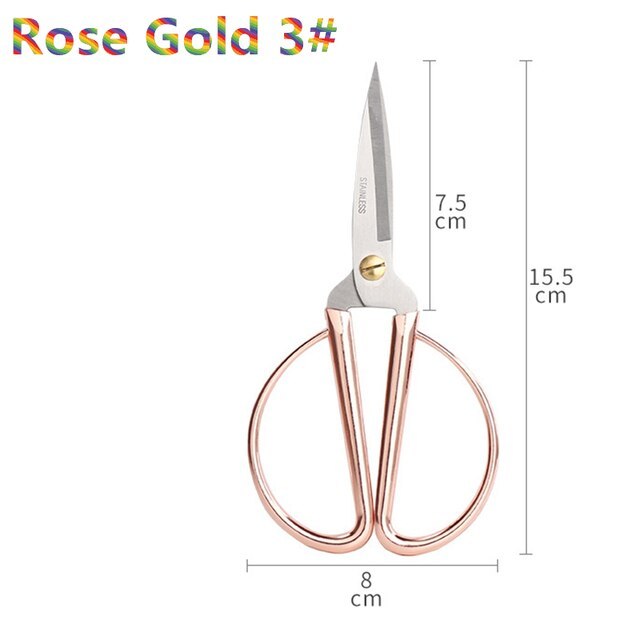 Rose Gold Embroidery and Sewing Scissors-JournalTale