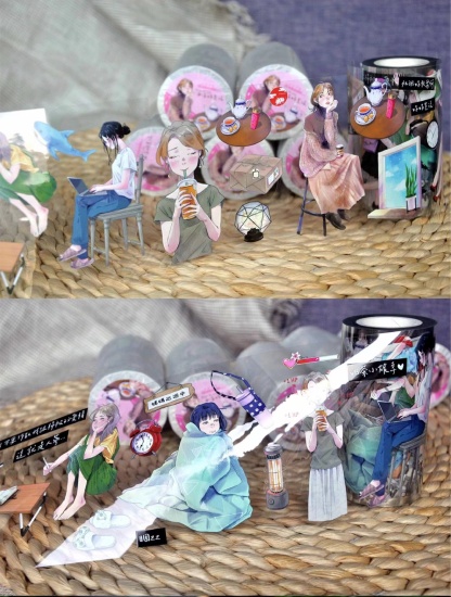 1 Loop Autumn Dreams Girl Washi PET Tape-JournalTale