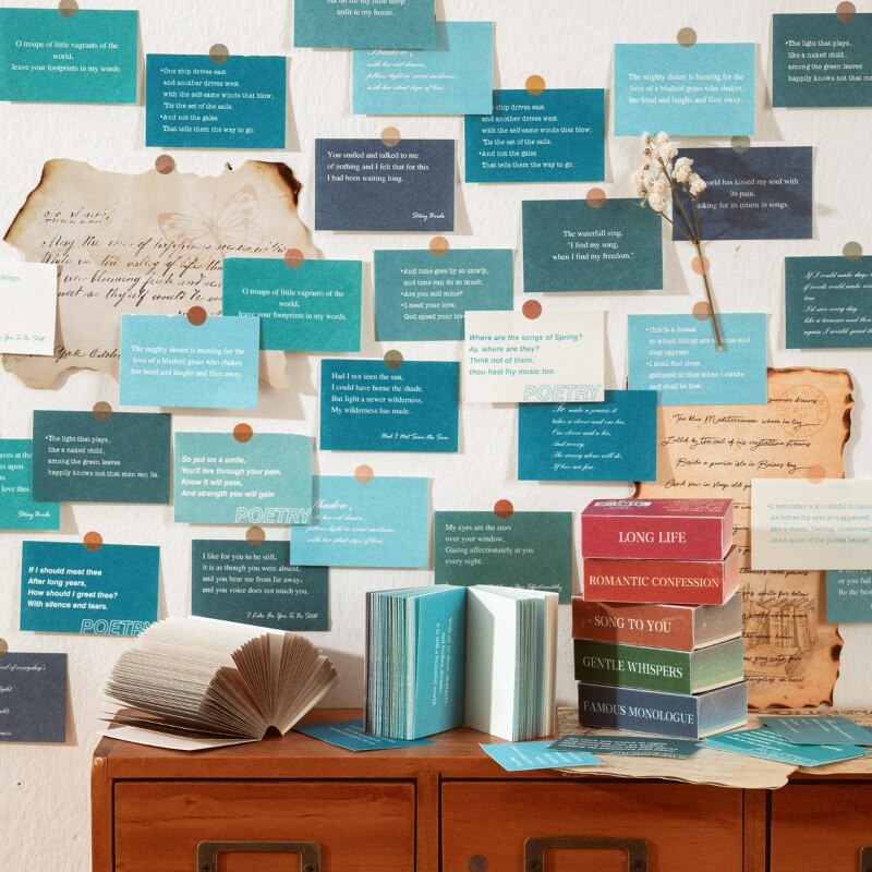 100pcs/pack Words Paper Junk Journal Supplies DIY Scrapbooking-JournalTale