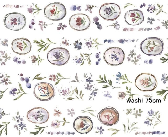 1 Loop Taiwan Meow Collection Floral Washi PET Tape-JournalTale