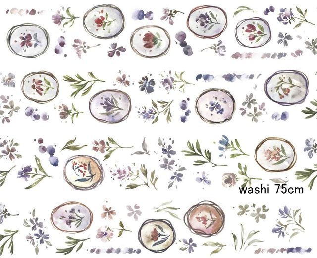 1 Loop Taiwan Meow Collection Floral Washi PET Tape-JournalTale