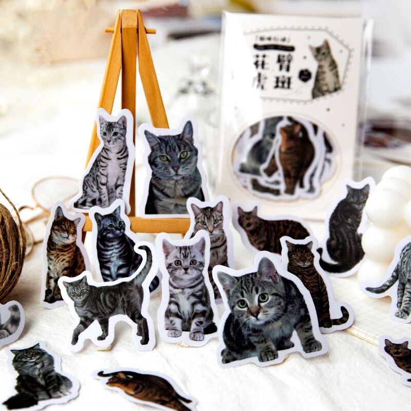 30pcs/lot Lovely Cats Stickers Decoration Kawaii Cute-JournalTale