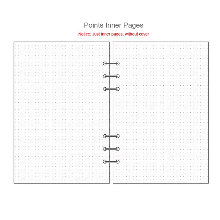 Diary 2023 A7 A6 A5 透明なルーズリーフバインダーノートブック