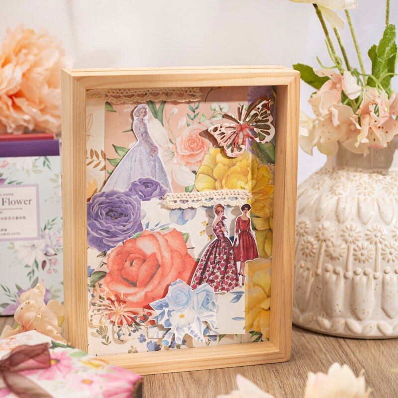 100 Unrepeated Patterns Aesthetic Flower Memo Pads-JournalTale