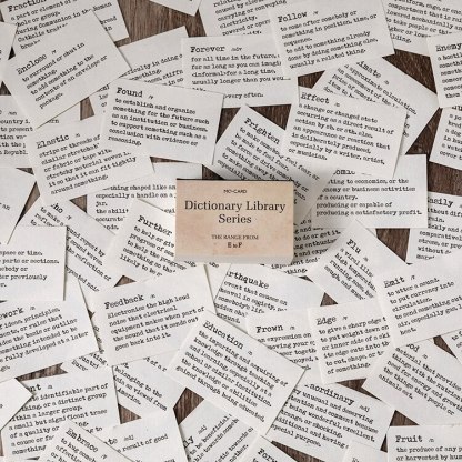 100pcs Dictionary Library Series Material Paper Scrapbooking-JournalTale