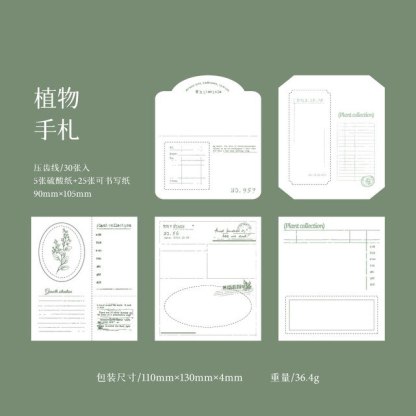 30pcs/lot Memo Pads Material Paper Fragment-JournalTale