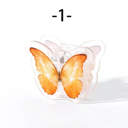 6 Style Literary Romantic Clip Creative Transparent Butterfly Clip-JournalTale