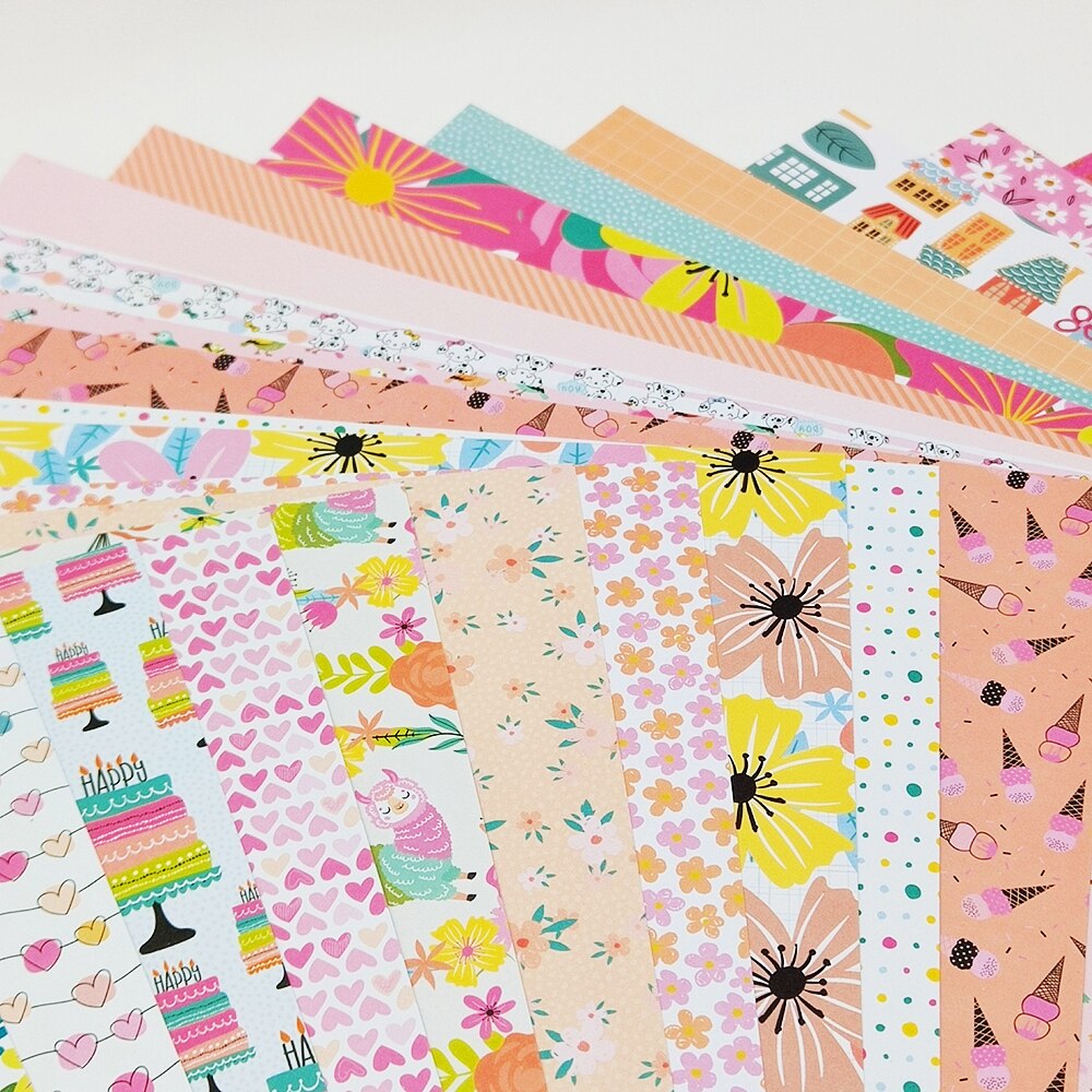 12 Inch Scrapbooking Paper 20 Sheets Craft Background-JournalTale