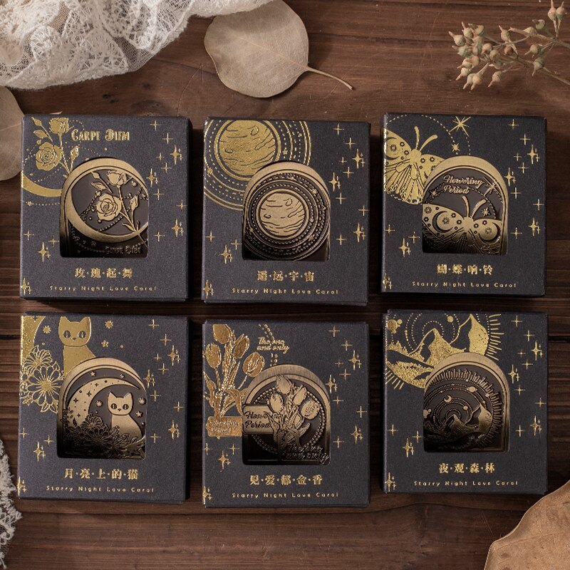 1 Pc Retro Style Metal Clip Star Night DIY Journal-JournalTale