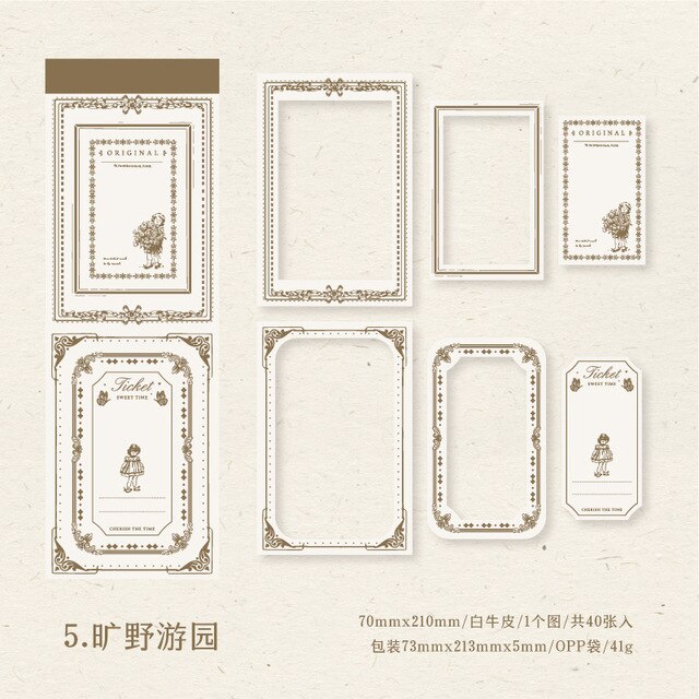 30pcs/lot Memo Pads Material Paper Secret-JournalTale