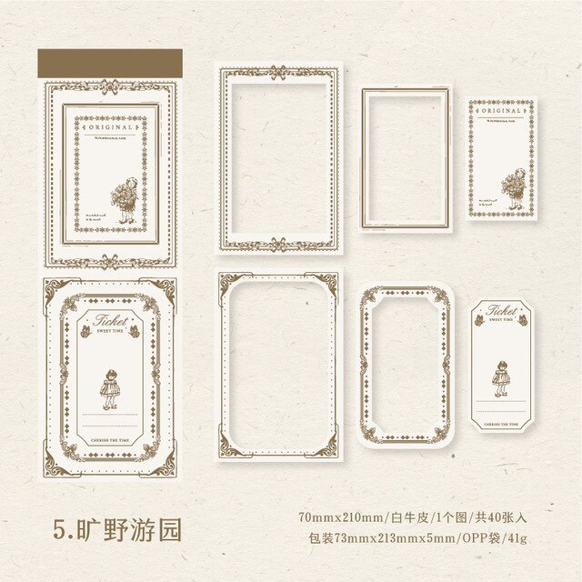 30pcs/lot Memo Pads Material Paper Secret-JournalTale