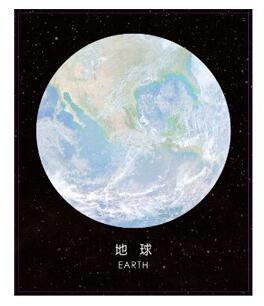 1X Starry Planet Series Round Shape Memo Pad-JournalTale