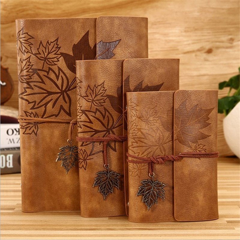 A5 A6 A7 Travelers Vintage Notebook PU Leather Blank-JournalTale