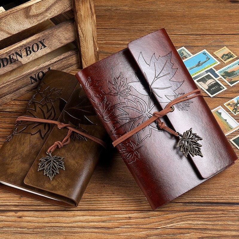 A5 A6 A7 Travelers Vintage Notebook PU Leather Blank-JournalTale