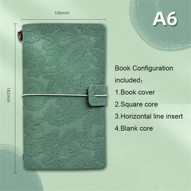A6 Embossed Lace Notebooks Vintage Notebook Journal-JournalTale