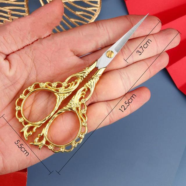 Antique Scissors Retro Cross Stitch Black Vintage Scissor-JournalTale