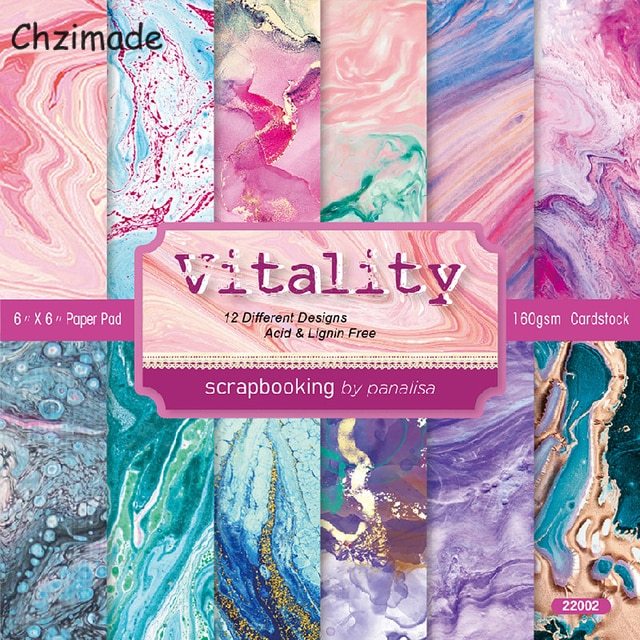 12 Sheets Future Letter Printed Scrapbooking Material Paper-JournalTale