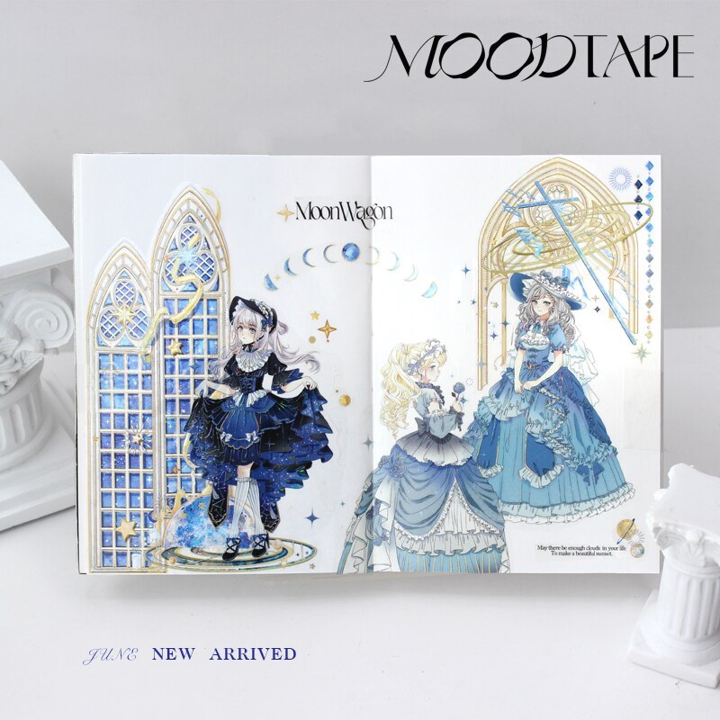 Cute Lolita Girl At Balls DIY Decoration Materials Shiny PET Tape-JournalTale