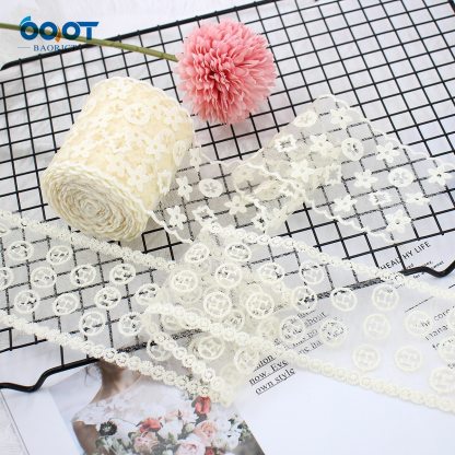 1Yards  Mesh Embroidered Lace Ribbon Materials-JournalTale