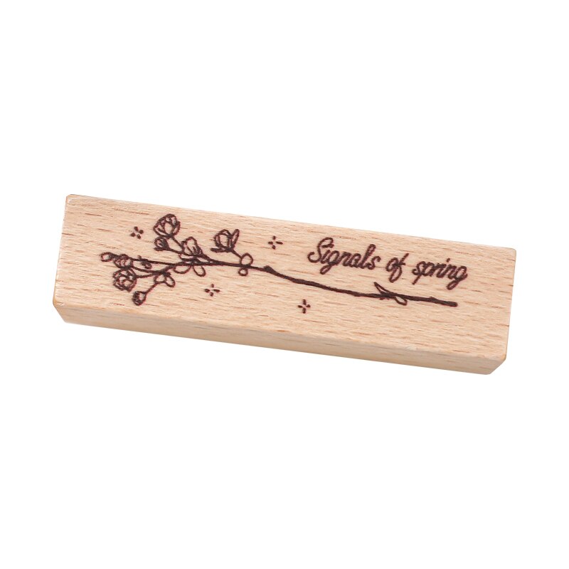 1 Pc/Designs About Love Series Wooden Rubber Stamp-JournalTale