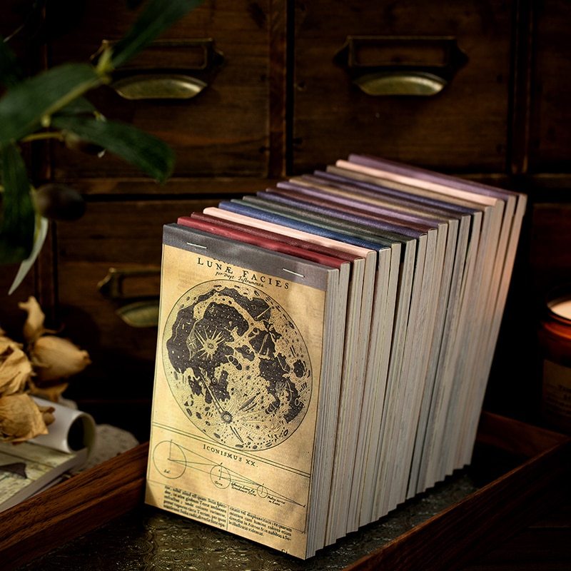 60Pcs Time Book Series Vintage Writable Material Paper-JournalTale