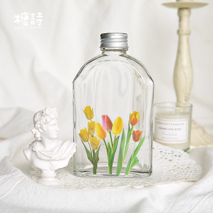 Flowers Sticker pack 40pcs Fresh Flower Plant Transparent-JournalTale