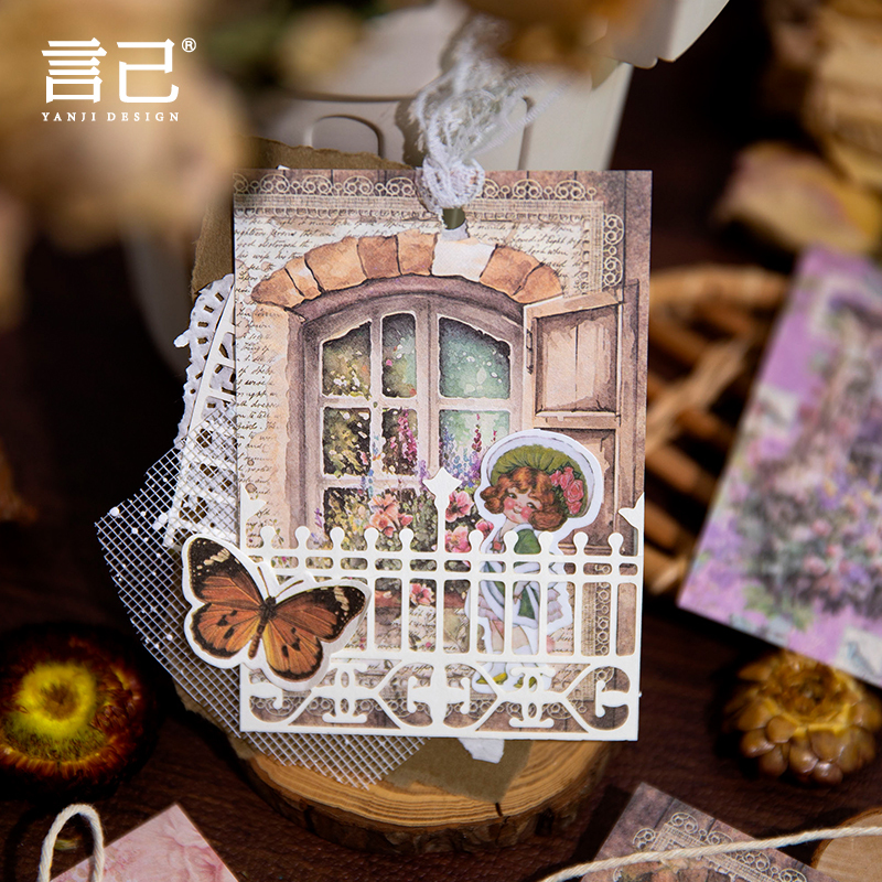 30pcs/lot Memo Pads Material Paper Passing window-JournalTale