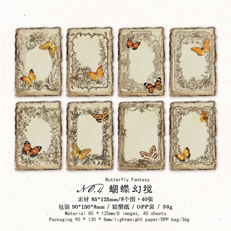 Vintage Scrapbooking Label Laptop Custom Note Retro Medieval Paper-JournalTale