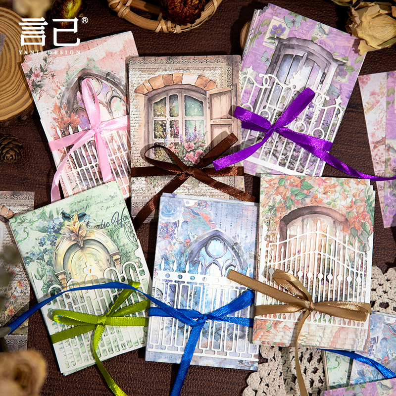 30pcs/lot Memo Pads Material Paper Passing window-JournalTale