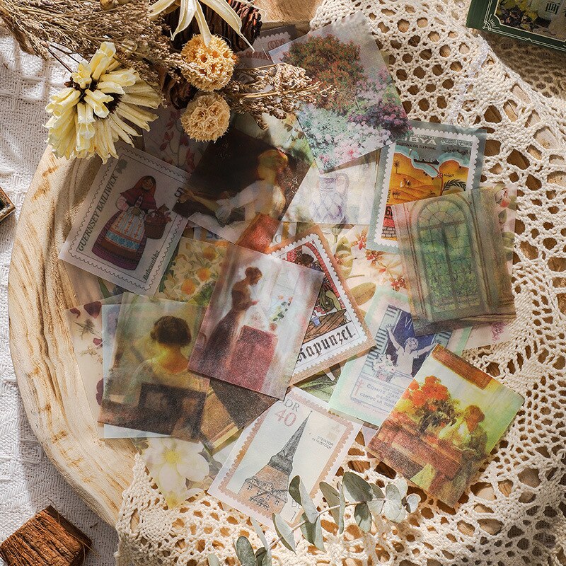 400pcs/lot Stationery Stickers Time Past Series Decorative-JournalTale