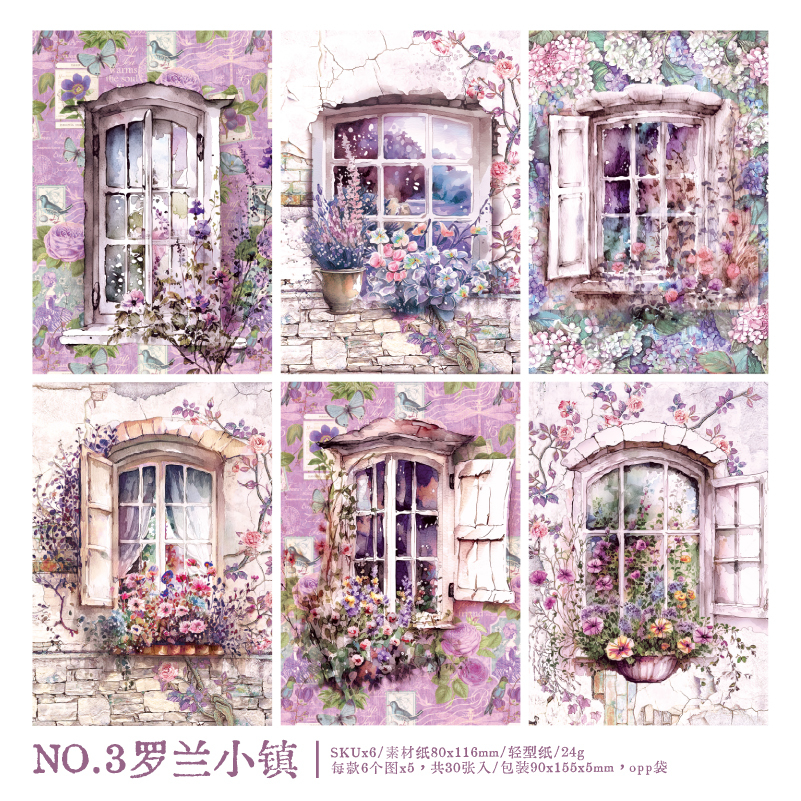 30pcs/lot Memo Pads Material Paper Passing window-JournalTale