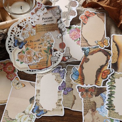 30 pcs Vintage Plant Flower material paper Set Decorative-JournalTale