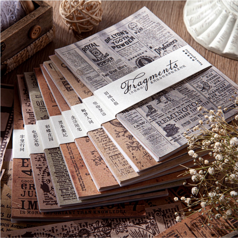 30pcs/pack Vintage Style Material Paper for Decorative-JournalTale