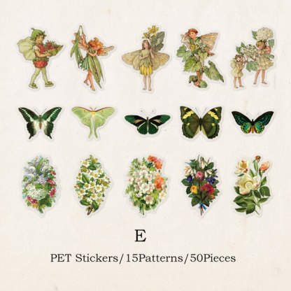 30pcs/pack Butterfly Stickers Waterproof PET Scrapbooking-JournalTale