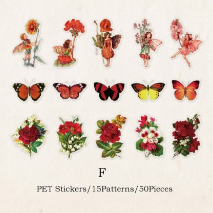 30pcs/pack Butterfly Stickers Waterproof PET Scrapbooking-JournalTale
