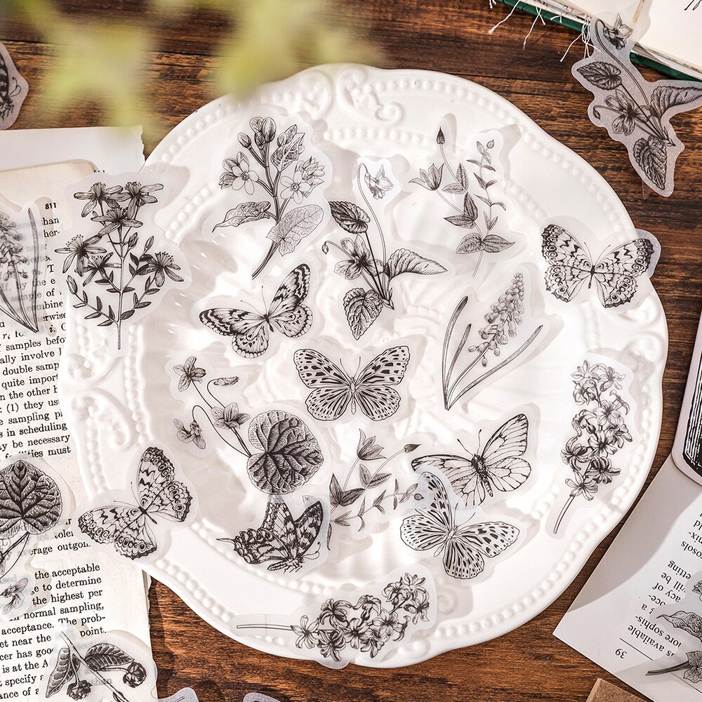 30pcs/pack Translucent Litmus Paper Stickers Perfume Bottle-JournalTale