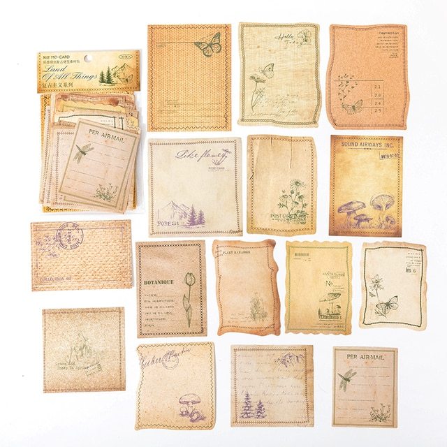 30pcs/pack Vintage Style Craft Paper DIY Scrapbook-JournalTale