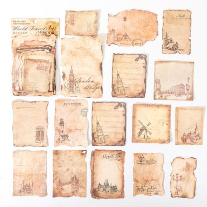 30pcs/pack Vintage Style Craft Paper DIY Scrapbook-JournalTale