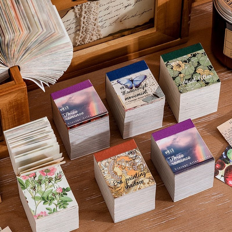 400pcs/pack Lightweight Paper Vintage Craft Paper Mini Book-JournalTale
