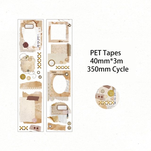 40mm*3m Ins PET Tape DIY Scrapbooking-JournalTale