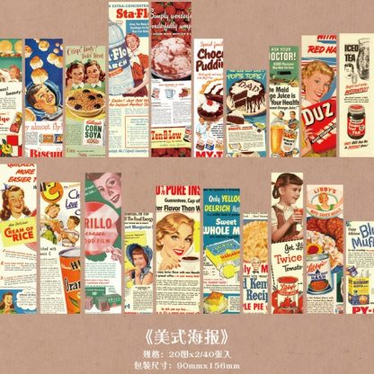 40pcs/pack Vintage Decor Stickers Kit for Junk Journal-JournalTale