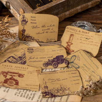 50pcs/pack Vintage Style Kraft Material Paper for Scrapbooking-JournalTale