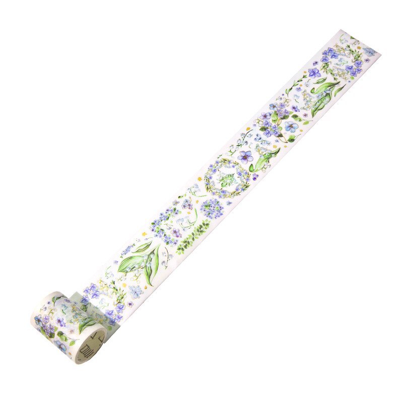 55mm*2m Gold Foil Floral Tapes Washi Paper Sticker-JournalTale