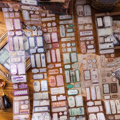 55mm*2m Vintage Letters Writable Tapes-JournalTale