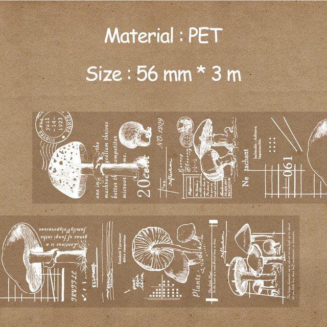 56mm*3m Flowers and Plants PET Tapes-JournalTale
